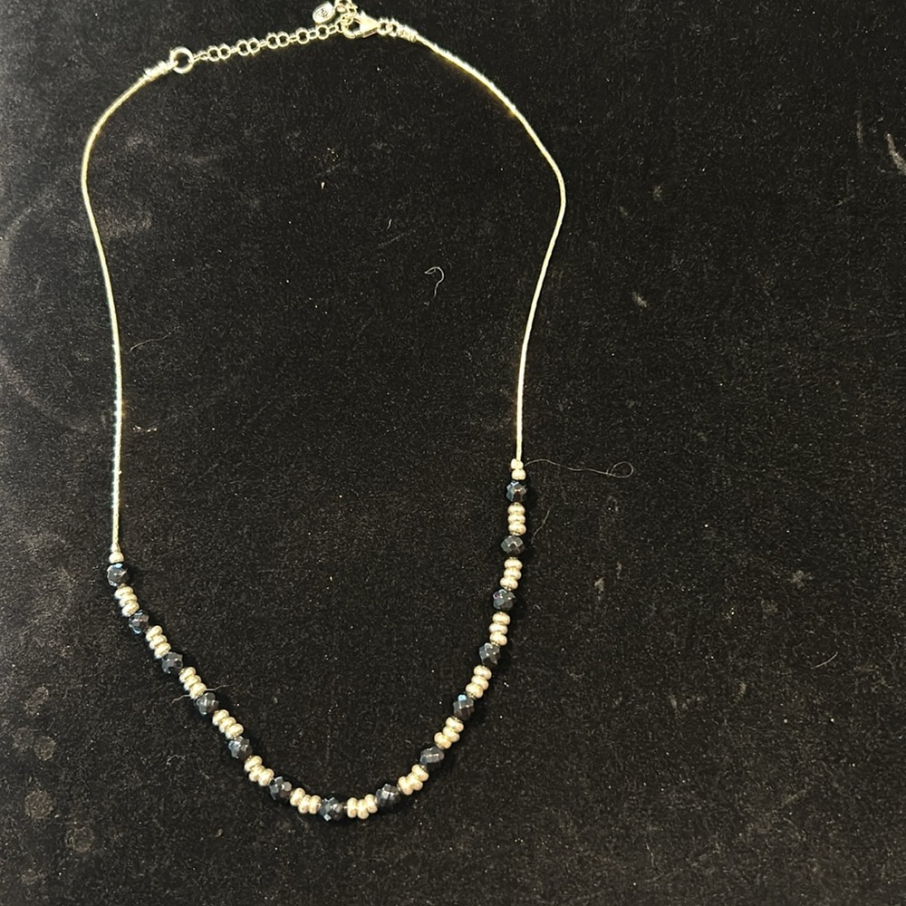 Silpada black onyx and gold plated beads. Used for display only. New